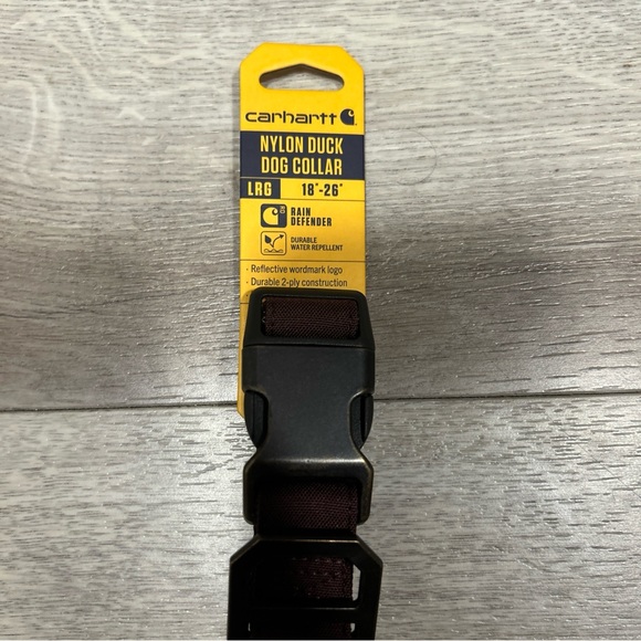 Carhartt Nylon Duck Dog Collar Large, Maroon 18’’-26” New With Tags Undamaged - Picture 2 of 6